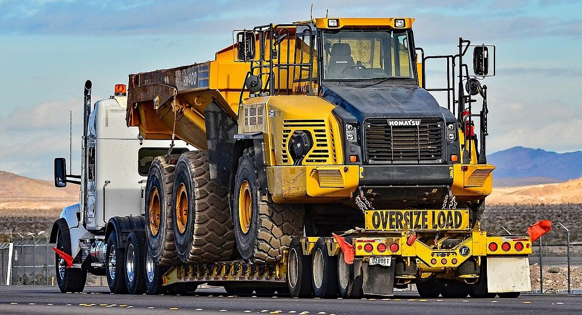 oversized load heavy equipment transport service